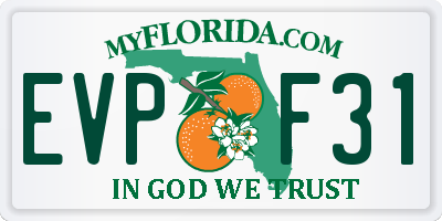 FL license plate EVPF31