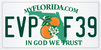 FL license plate EVPF39