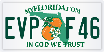 FL license plate EVPF46