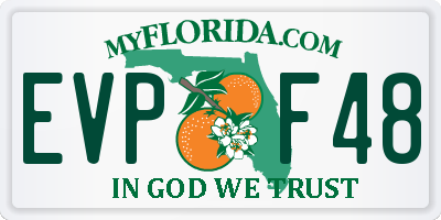 FL license plate EVPF48