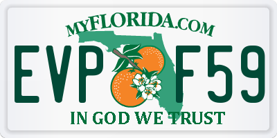 FL license plate EVPF59