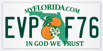 FL license plate EVPF76
