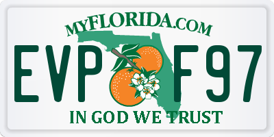 FL license plate EVPF97