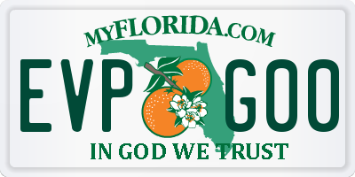 FL license plate EVPG00