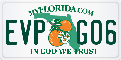 FL license plate EVPG06