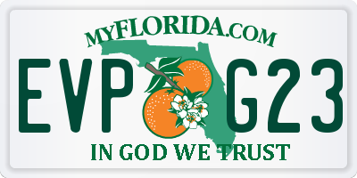 FL license plate EVPG23