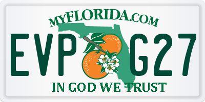 FL license plate EVPG27