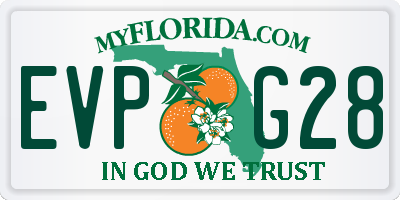FL license plate EVPG28