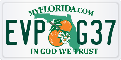 FL license plate EVPG37