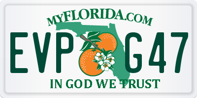 FL license plate EVPG47
