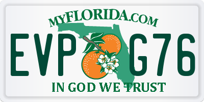FL license plate EVPG76
