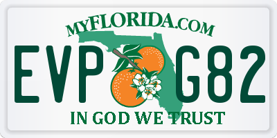 FL license plate EVPG82