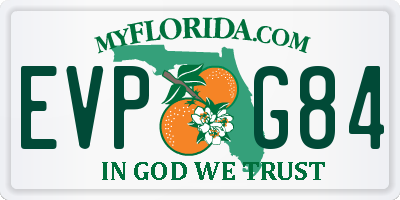 FL license plate EVPG84