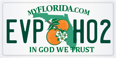 FL license plate EVPH02