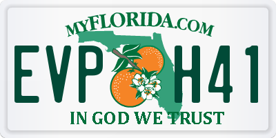 FL license plate EVPH41