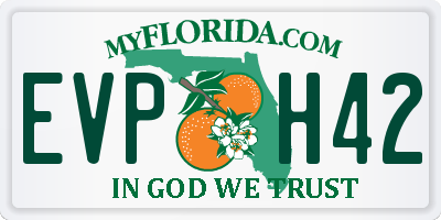 FL license plate EVPH42