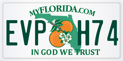 FL license plate EVPH74