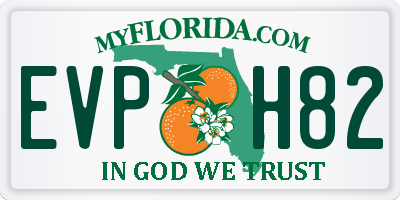 FL license plate EVPH82