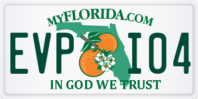 FL license plate EVPI04