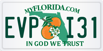 FL license plate EVPI31