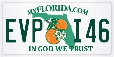 FL license plate EVPI46
