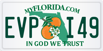 FL license plate EVPI49