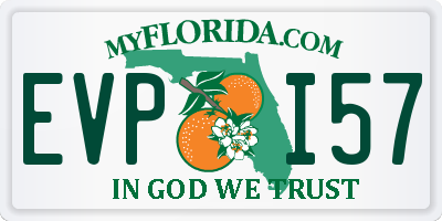 FL license plate EVPI57