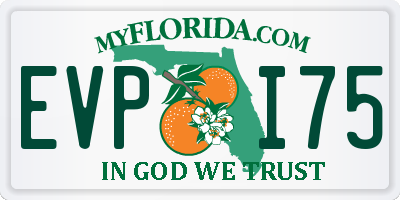 FL license plate EVPI75