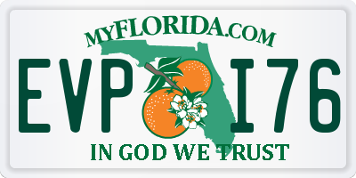 FL license plate EVPI76