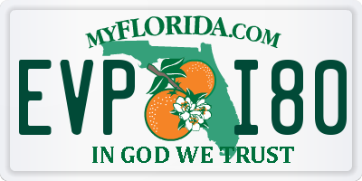 FL license plate EVPI80