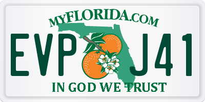 FL license plate EVPJ41