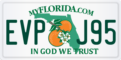 FL license plate EVPJ95
