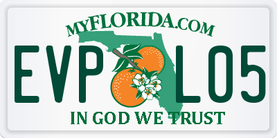 FL license plate EVPL05
