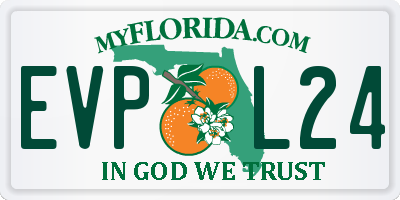 FL license plate EVPL24