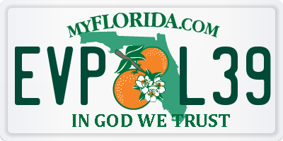FL license plate EVPL39