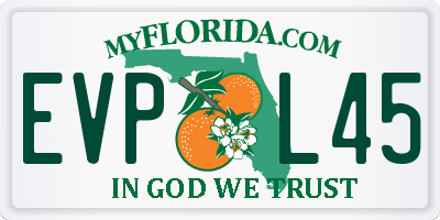 FL license plate EVPL45