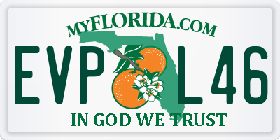 FL license plate EVPL46