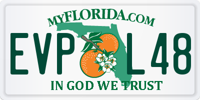 FL license plate EVPL48