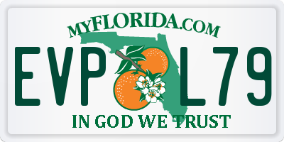 FL license plate EVPL79