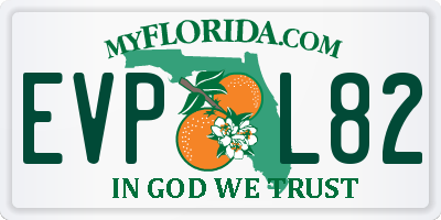 FL license plate EVPL82