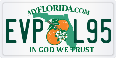 FL license plate EVPL95