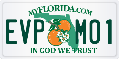 FL license plate EVPM01