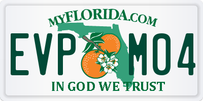 FL license plate EVPM04