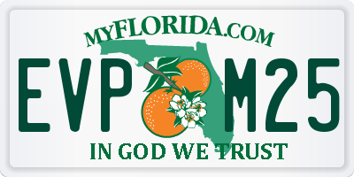 FL license plate EVPM25
