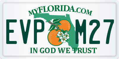 FL license plate EVPM27