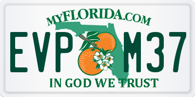 FL license plate EVPM37