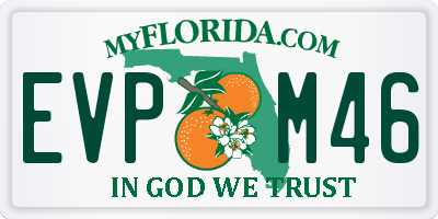 FL license plate EVPM46