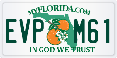 FL license plate EVPM61