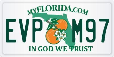 FL license plate EVPM97