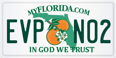 FL license plate EVPN02